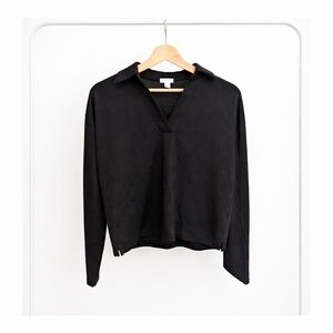 J. Crew Black Long Sleeve Top